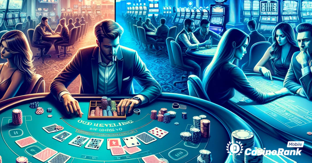 5 største forskelle mellem poker og blackjack